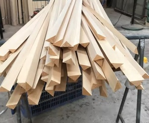 Planches en bois massif de Paulownia naturelles et écologiques, avec apprêt Gesso, en bandes triangulaires, taille personnalisée, installation facile - Product Image 5