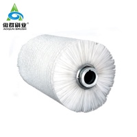 Brosse à rouleaux en nylon de qualité industrielle pour machine de nettoyage à amortissement spiralé