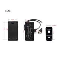 Siyah Elektrikli Keman Fiddle Pickup CV-210E Ayarlanabilir Köprü Sele Pickup Piezo Keman Pickup Keman Aksesuarları için