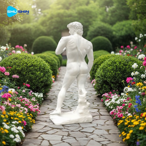 高品質等身大白大理石ダビデ像、住宅庭園用 - Product Image 3