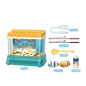 Nieuwe Vissen Speelgoed Kinderen Simulatie Huis Multifunctionele Grappige Aquarium Mini Desktop Spel Speelgoed Met Muziek - Product Image 5