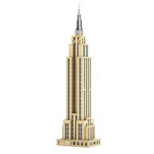 Wanger USA, Bloques de Construcción de Partículas Pequeñas del Empire State Building de Nueva York, Juguete Educativo de Plástico ABS, para Mayores de 14 Años, Regalo para Armar - Product Image 1