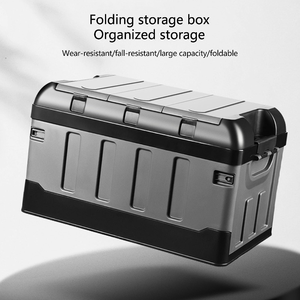 Caixa de Plástico Portátil para Piquenique ao Ar Livre com Tampa, Dobrável em Três Camadas, Ideal para Viagens - Product Image 6