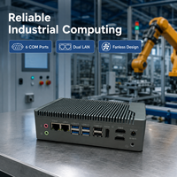 PC embarqué sans ventilateur Intel N97, double LAN Gigabit, WiFi, extension 4G, ordinateur industriel avec SSD MSATA, Windows, Linux pour système IoT