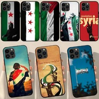Drapeau de la Syrie économisant gratuitement la Syrie étui souple pour tous les types de coques de téléphone pour Iphone 16promax 16 15 14 13 Pro Max Plus Cover