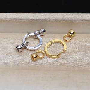 Collar Redondo de Plata S925, Pulsera y Cadena para Suéter con Hebilla JG5207, Accesorio DIY con Hebilla para Sombrero - Product Image 2