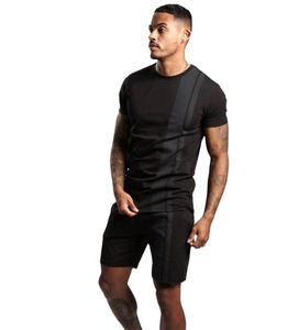 โลโก้ที่กำหนดเองชายฤดูร้อนชุดคู่พิมพ์ลายเสื้อยืดและชุดสั้น - Product Image 1