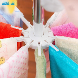 Giá Treo Khăn 3 Lớp Gấp Gọn Không Thủng Sàn Giá Phơi Bằng Thép Không Gỉ Xoay Được - Product Image 3