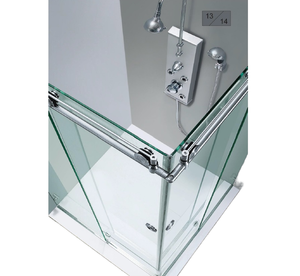Porta Doccia in Vetro Temperato di Design Moderno Personalizzata per Uso Interno in <span class=keywords><strong>Bagno</strong></span> o Cabina Doccia - Product Image 1