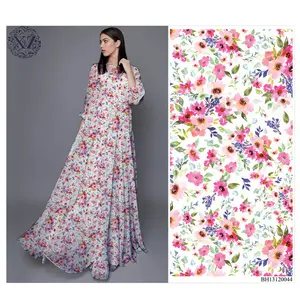 High Quality Lightweight Woven Digital Print Floral Printed 100 Cotton Poplin Fabric For Clothing