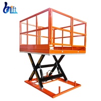 Plateforme élévatrice à ciseaux hydraulique stationnaire personnalisée, quai de chargement, table élévatrice X-Lift de 1 tonne avec rampe d'extension
