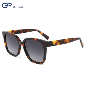 <span class=keywords><strong>2025</strong></span> nueva llegada cuadrado bajo MOQ gafas de sol de acetato de alta calidad lentes polarizadas de plástico de moda gafas de sol