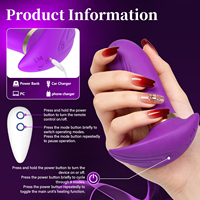 Intelligenter Heizbarer Tragbarer Slip-Vibrator mit Kabelloser Fernbedienung, Klitoris-Stimulator, Strukturiertes Eichel-Design, G-Punkt Sexspielzeug für Frauen