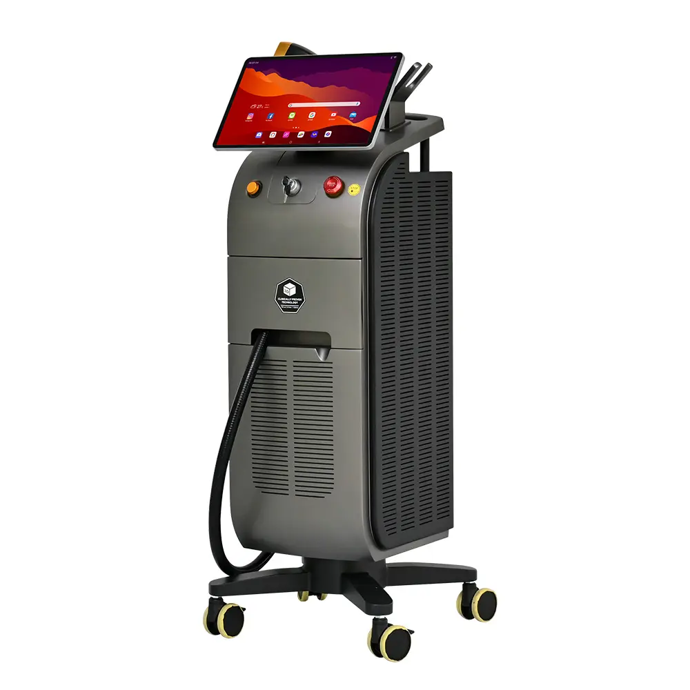 Laser dioda es titanium platinum, 1000W 1200W 1800w 755 W 4 panjang gelombang 808 940 1064nm harga mesin laser diodo