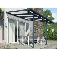Nouvelle conception de couverture de patio, portes, auvent, abri contre la pluie, terrasse, pare-soleil, auvent en aluminium