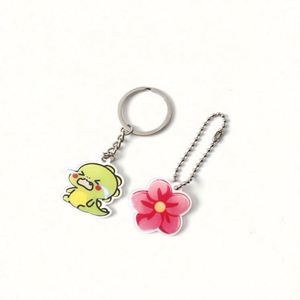 Promotional Cartoon Gift Printing <b>Anime</b> Holographic <b>Keychains</b> Custom Logo Acrylic Charms - Product Image 4