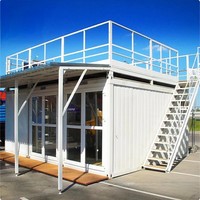 Maison de luxe prête à l'emploi détachable portable de 10 pieds 20 pieds 40 pieds Maisons modulaires préfabriquées en conteneur plat