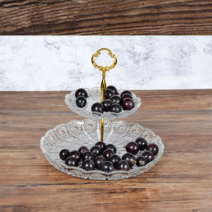 Buon prezzo di buona qualtity lastra di vetro di cristallo del banco di mostra <span class=keywords><strong>per</strong></span> i biscotti cupcakes <span class=keywords><strong>antipasti</strong></span> - Product Image 4