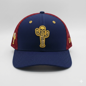 Casquette de baseball unisexe verte et jaune avec broderie de cactus, en maille, réglable, 6 panneaux, décontractée, printemps-été - Product Image 4