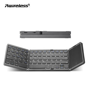 Pocket Folding bluetooth Keyboard Tastiera Wireless Pieghevole Senza Fili bluetooth <b>Mini</b> Foldable bluetooth Keyboard for Tablet - Product Image 1