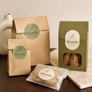 Etiquetas Adhesivas Personalizadas Impermeables para Envasado de Alimentos, Impresión de Etiquetas para Restaurantes, Etiquetas para Alimentos Saludables Envasados - Product Image 1