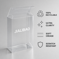 Boîte en plastique PET transparente OEM B2B pour outils de maquillage, emballage écologique haute transparence, carton de présentation en gros