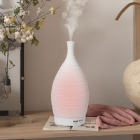 Humidificateur d'aromathérapie en céramique blanche simple et élégant, diffuseur d'aromathérapie, installation de table avec alimentation USB pour voiture et maison, 1 an