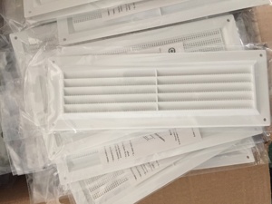 9''X3'' Fixed Fixed White <strong>Plastic</strong> Air Louvre <strong>Vent</strong> <strong>Cover</strong> - Product Image 6