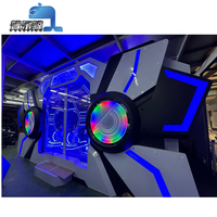 Simulateur de course VR Cinéma volant 9D Jeu d'arcade de cyclisme en salle pour 4 personnes Réalité virtuelle Jeu de conduite scolaire Machine