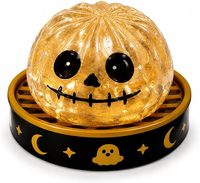 Pommeau de citrouille d'Halloween - Jouet anti-stress souple à rebond lent pour enfants
