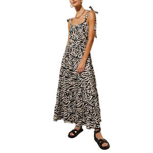 ชุดเดรสลำลองฤดูร้อนคุณภาพสูงแบบสั่งทำพิเศษ สายคล้องไหล่และเอวปรับได้ ชุดเดรสยาวสำหรับผู้หญิง ขายส่ง<span class=keywords><strong>เสื้อผ้า</strong></span> - Product Image 1