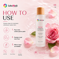 Tonique à l'hydrolat de rose 120ml, eau florale de Rosa Damascena, sans alcool, hydratant, apaisant, rafraîchissant, brume pour le visage pour tous types de peaux