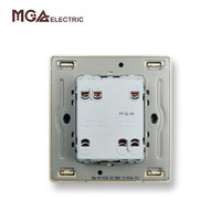 Interruptor de Pared Eléctrico Estándar Universal de Nuevo Diseño MGA, Interruptor de Luz de 2 Vías y 1 Grupo, Dorado, 10A 250v