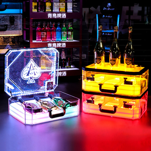 Nhà Máy Thanh Hộp Đêm Cao Cấp Ace Của Spade Vali LED Rượu Sâm Banh Mang Trường Hợp VIP Giữ Chai Rượu Vang Hộp - Product Image 1