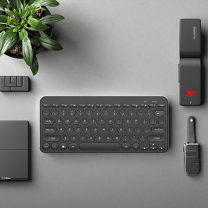 Jedel <span class=keywords><strong>K1000</strong></span> + <span class=keywords><strong>Mini</strong></span> clavier filaire ultra-mince à 78 touches Clavier de bureau noir de haute qualité au prix USB pour les jeux - Product Image 5