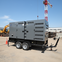 Groupe électrogène diesel sur remorque super silencieux 15 kW 20 kW 25 kW pour usage domestique, portable, de secours 20 kVA 25 kVA 30 kVA