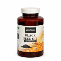 Complément Alimentaire à Marque Blanche Huile de Nigelle 1000mg pour la Santé Gastro-intestinale Vente Directe Usine ODM