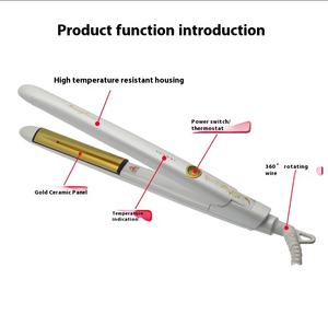 Planche à repasser électrique professionnelle à double usage pour les femmes Contreplaqué incurvé Lumières LED Deck Buckle Air Bangs pour les salons <span class=keywords><strong>de</strong></span> coiffure - Product Image 4