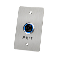 Interrupteur à capteur infrarouge étanche IP68, interrupteurs sans contact, bouton de sortie de porte en acier inoxydable 304 avec LED