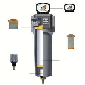 Filtre à air comprimé haute efficacité EcoPure <span class=keywords><strong>GP</strong></span>/HE/AC-010 - Product Image 2