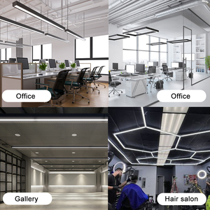 โคมไฟระย้า LED แบบเส้น DALI-DT8 ปรับความสว่างได้ รูปทรงสี่เหลี่ยม เชื่อมต่อกันได้ เหมาะสำหรับโรงแรม รูปทรงยาว พร้อมรีโมทคอนโทรล - Product Image 5