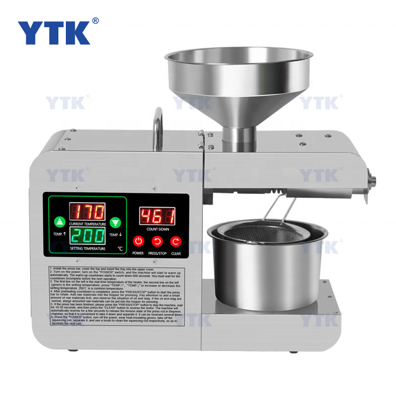 YTK-X8S малый нержавеющей стали подсолнечника кукурузы кокосового черный тмин касторовое кукурузы машина для добычи нефти для домашнего использования