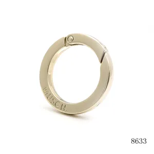 Заводской дизайн пользовательского размера пружинное кольцо из цинкового сплава металлическое кольцо ворота для сумки соединитель