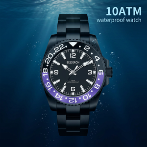 Nouvelle montre-bracelet tendance pour homme, lumineuse, étanche 10 ATM, mouvement à quartz japonais, prix d'usine, montre de luxe personnalisée en acier inoxydable - Product Image 2