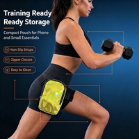 Brassard de téléphone unisexe en PU holographique premium, brillant, en forme de barillet, avec motif lettre, imperméable et réfléchissant, pour la course et le fitness