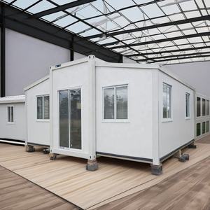 Maisons préfabriquées amicales de 40 pieds 20 pieds pour l'extérieur, terrasse, bureau, cuisine, panneau sandwich extensible <span class=keywords><strong>en</strong></span> acier, bureau à domicile, chambre à coucher - Product Image 4