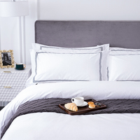 Nouvelles conceptions, vente en gros, linge de lit brodé pour hôtel, ensemble de literie en coton 100%, housse de couette