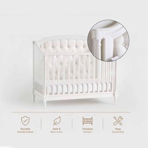 Multifunctional Baby Crib New Zealand <b>Pine</b> Wood Modern White Wooden Hospital Living Room Use Height Adjustable <b>Bed</b> - Product Image 5