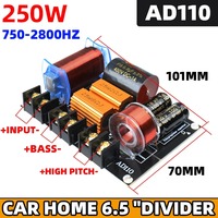 Divisor de Frecuencia Gertsound AD110 de 2 Vías, Red de Crossover de Audio para Agudos/Bajos, 8-10 Pulgadas, 300-500W, Cobre 4/8