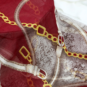 WI-A05 thoáng khí <span class=keywords><strong>Poly</strong></span> <span class=keywords><strong>georgette</strong></span> chiffon Chất liệu kim Loại chuỗi vải in dệt Rolls - Product Image 5